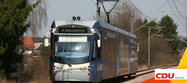 Vision: Die Saarbahn unterwegs nach Geislautern.